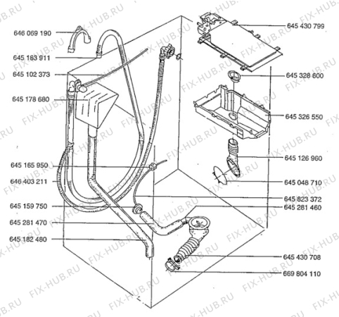 Взрыв-схема стиральной машины Aeg LAV74600 - Схема узла Hydraulic System 272