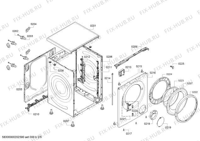 Схема №3 WAT20437IT с изображением Панель управления для стиралки Bosch 11025578