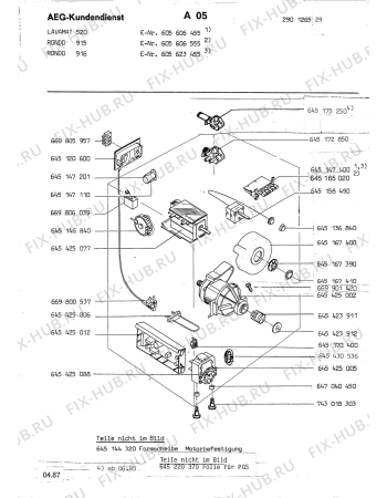 Взрыв-схема стиральной машины Rondo (N Rn) RONDO 916 - Схема узла Section4