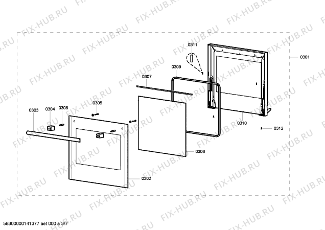 Схема №5 HB3002Z1C с изображением Выдвижной ящик для плиты (духовки) Siemens 00683294