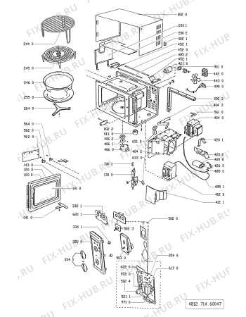 Схема №1 AVM612 AVM 612 WH с изображением Дверка для микроволновки Whirlpool 481945948809