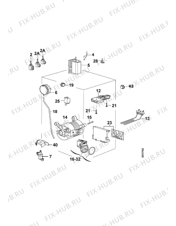 Взрыв-схема стиральной машины Zanussi TJ1003V1 - Схема узла Electrical equipment 268