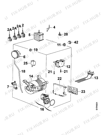 Взрыв-схема стиральной машины Zanker CT2061-1 - Схема узла Electrical equipment