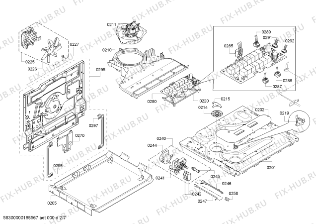 Схема №6 HCA857320F с изображением Стеклокерамика для плиты (духовки) Bosch 00714557