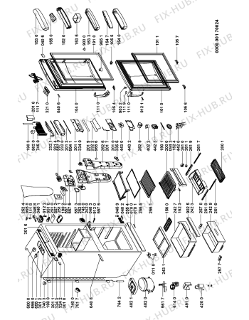 Схема №1 ARZ 8960/H с изображением Дверца для холодильника Whirlpool 481241618627