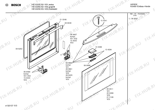 Схема №2 HEV222E с изображением Инструкция по эксплуатации для плиты (духовки) Bosch 00523594