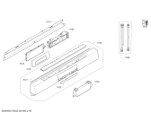 Схема №3 SMS69U28II EcoStar с изображением Передняя панель для посудомоечной машины Bosch 00745818