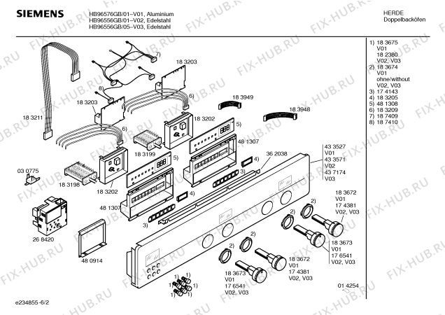 Схема №2 HB96576GB с изображением Каталитическая панель для плиты (духовки) Siemens 00435600