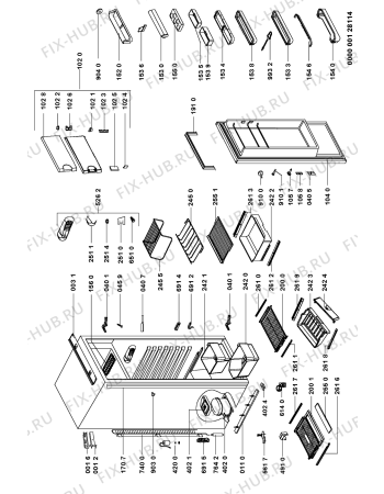 Схема №1 KVEE 3039/A-LH с изображением Компрессор для холодильника Whirlpool 481236038809
