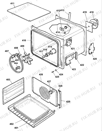 Схема №3 D120EW (F031638) с изображением Панель для духового шкафа Indesit C00224770