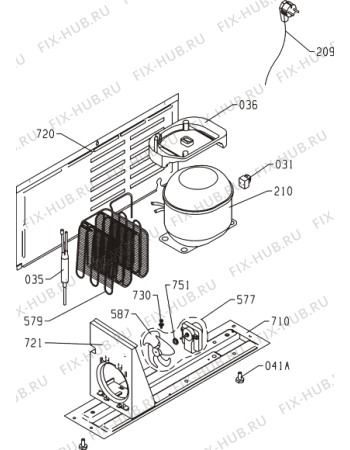 Взрыв-схема холодильника Gorenje XBC660 (154508, VK1666) - Схема узла 04