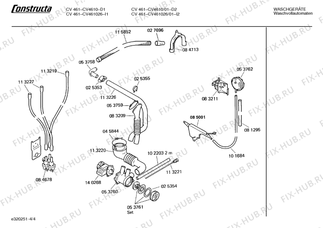 Схема №3 CV461026 CV461 с изображением Вкладка Bosch 00085607