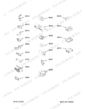 Схема №5 3XWTW5705SW с изображением Декоративная панель для стиральной машины Whirlpool 480110100202
