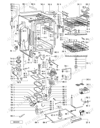 Схема №1 ADG 4952/1 с изображением Микромодуль для посудомоечной машины Whirlpool 481221478579