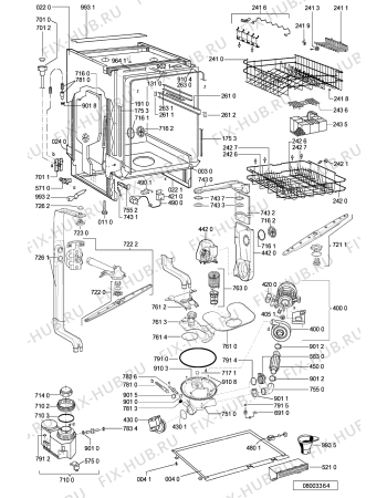 Схема №1 ADG 8441 WH с изображением Микромодуль для посудомойки Whirlpool 481221479084