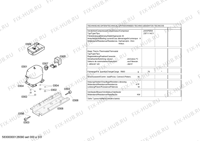 Схема №3 KG36VV70SD с изображением Дверь для холодильника Siemens 00244788