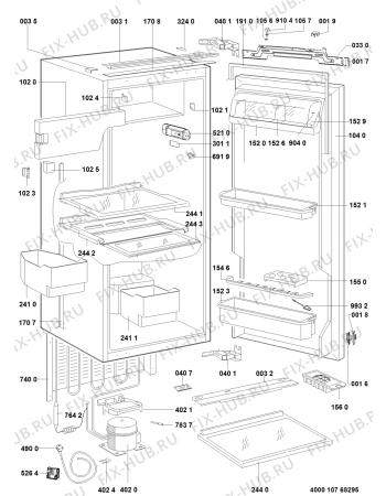 Схема №1 5106700015 с изображением Дверь для холодильника Whirlpool 481010692265