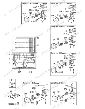 Взрыв-схема холодильника Aeg S3049-7KG - Схема узла C10 Cold, users manual