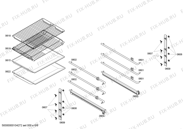 Схема №5 B4560N0FN с изображением Панель управления для плиты (духовки) Bosch 00445889
