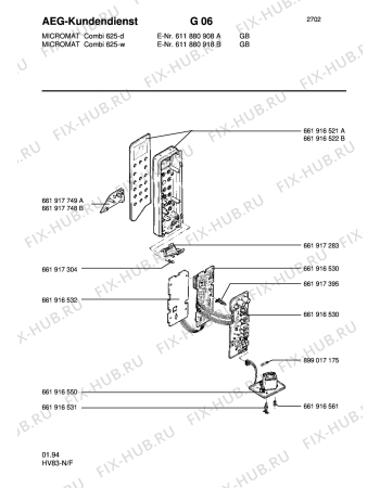 Схема №2 MC COMBI 625-D/EURO с изображением Другое для микроволновки Aeg 8996619165328