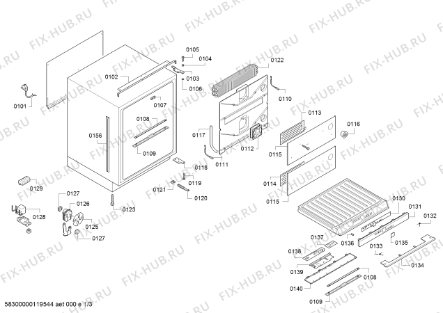 Схема №1 RW404760 с изображением Модуль для холодильника Bosch 00667728