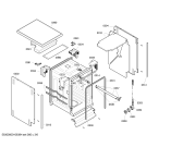 Схема №4 SRSHPE4GB Aquarius с изображением Нижняя часть корпуса для посудомоечной машины Bosch 00216154