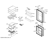 Схема №2 KGN34V04 с изображением Дверь морозильной камеры для холодильной камеры Bosch 00684200