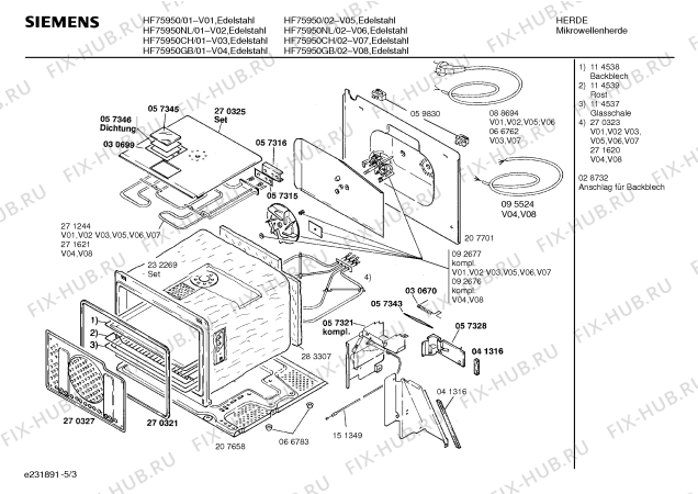 Схема №3 HF75950NL с изображением Модуль управления для микроволновки Siemens 00350105