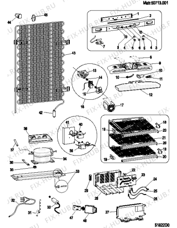 Схема №2 MBL1821Z (F034795) с изображением Микромодуль для холодильника Indesit C00141287