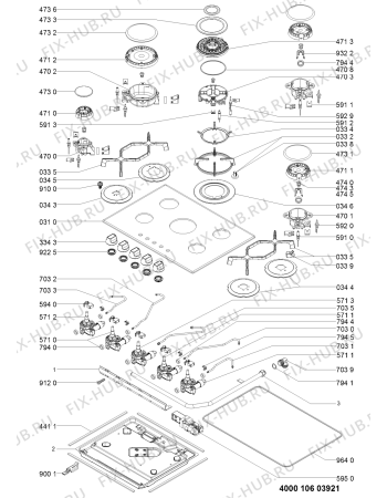 Схема №1 AKT 486/ICE с изображением Затычка для духового шкафа Whirlpool 481010583737