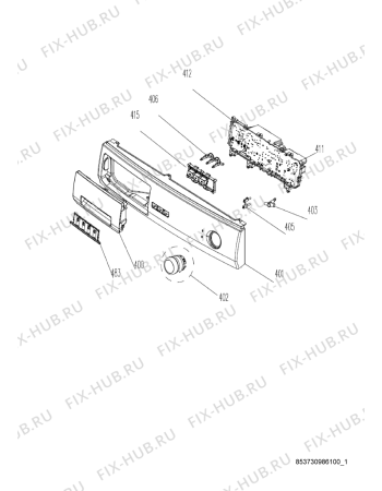 Схема №3 AWG/B M6080 S с изображением Микромодуль для стиралки Whirlpool 482000019789