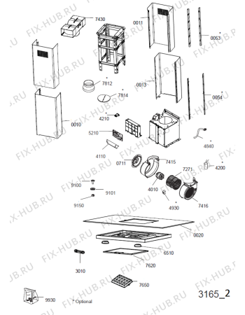 Схема №1 DGIFG 94 AM X с изображением Монтажный набор для вентиляции Whirlpool 482000094780