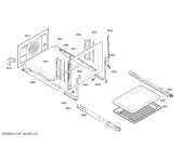 Схема №1 3HT515X с изображением Передняя часть корпуса для плиты (духовки) Bosch 00477846