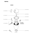 Схема №1 810061 с изображением Кнопка для электрокофеварки Tefal SS-989638