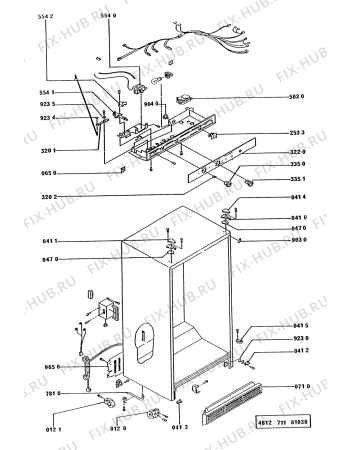 Схема №5 KGN 7000/WS с изображением Фиксатор для холодильной камеры Whirlpool 481941878525