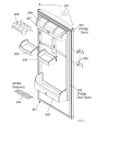 Схема №4 RLA50P (F031510) с изображением Дверка для холодильника Indesit C00218896