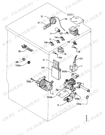 Взрыв-схема стиральной машины Zanussi WIJ1074 - Схема узла Electrical equipment 268