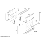 Схема №8 U1442N0GB с изображением Панель управления для духового шкафа Bosch 00445894