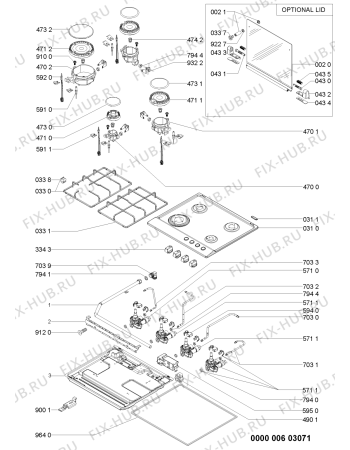 Схема №1 AKR 360/IX/02 с изображением Труба для электропечи Whirlpool 481060414811