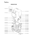 Схема №1 MW833070/A8 с изображением Блок управления для микроволновой печи Moulinex SS-187423