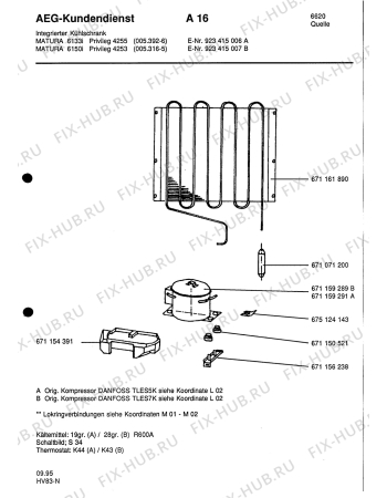 Взрыв-схема холодильника Privileg QUELLE 005316-5 - Схема узла Section4