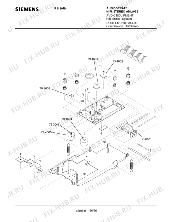 Схема №15 RS190R4 с изображением Инструкция по эксплуатации для аудиотехники Siemens 00530893