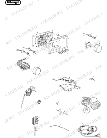 Взрыв-схема плиты (духовки) Delonghi Australia DE609MP - Схема узла 3