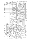 Схема №1 KGE 2832/B/1/BR с изображением Дверь для холодильника Whirlpool 481241618778