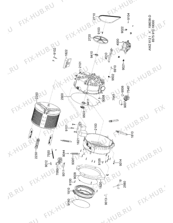 Схема №3 AWZ 612 WP с изображением Обшивка для стиралки Whirlpool 480113100421