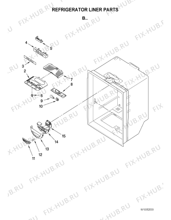 Схема №5 GB6525PEAW с изображением Другое для холодильника Whirlpool 482000006821