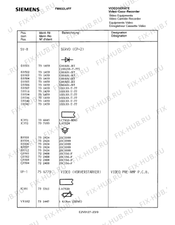 Схема №13 FM632L4FF с изображением Пульт дистанционного управления для видеоэлектроники Siemens 00756877
