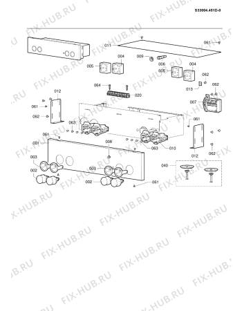 Схема №1 SR 8482 SCHWARZ с изображением Панель для комплектующей Whirlpool 482000018545