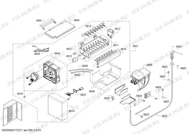 Схема №6 T48BD820NS с изображением Регулировочная плата для электропосудомоечной машины Bosch 00770175