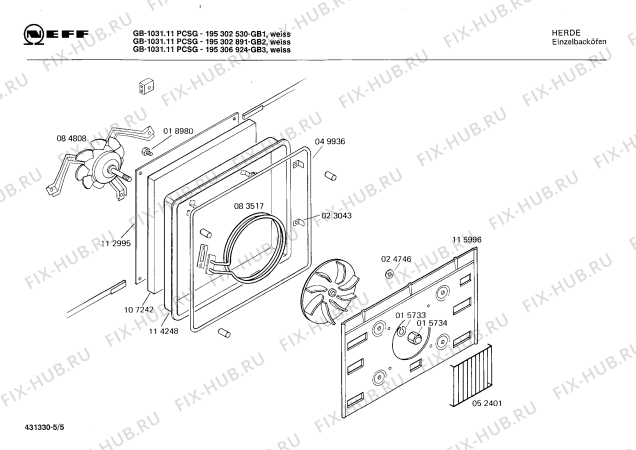 Схема №3 195302530 GB-1031.11PCSG с изображением Панель для плиты (духовки) Bosch 00116040
